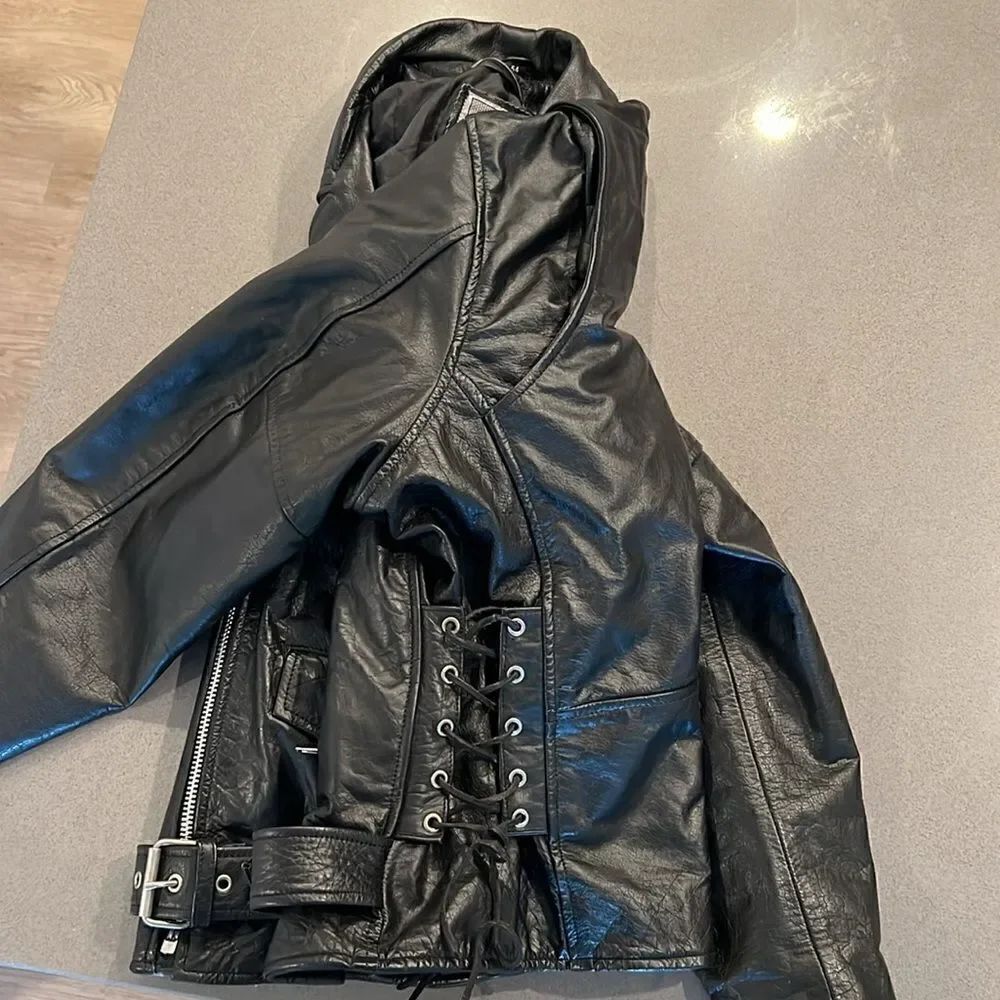 Unik Premium Leather Motorcycle Jacket - Picture 3 of 13